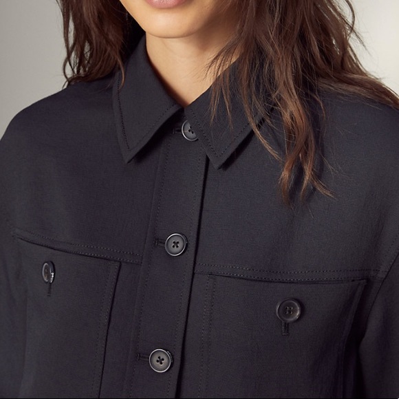 Aritzia - little cropped jacket (black) - Picture 8 of 10